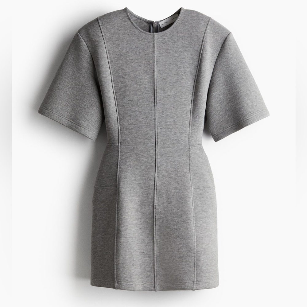 BRAND NEW H&M STUDIO Gray Hourglass T-Shirt Dress in XS